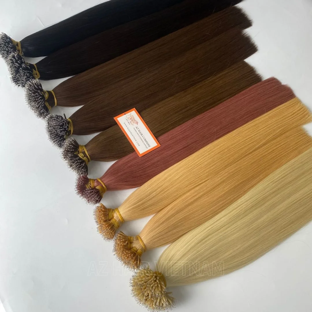Hot Sale Price Nano Tip Hair Extension 12A Grade Human Hair All Colors Full End Super Double Drawn Genius Weft