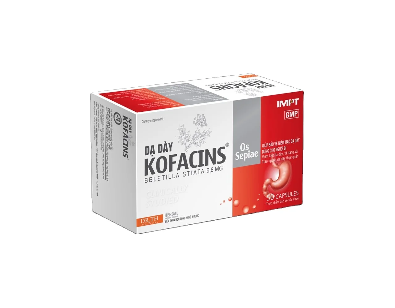 Высококачественные капсулы кофасин для мужчин и женщин с изображением желудка и печени, медицинские принадлежности из Вьетнама