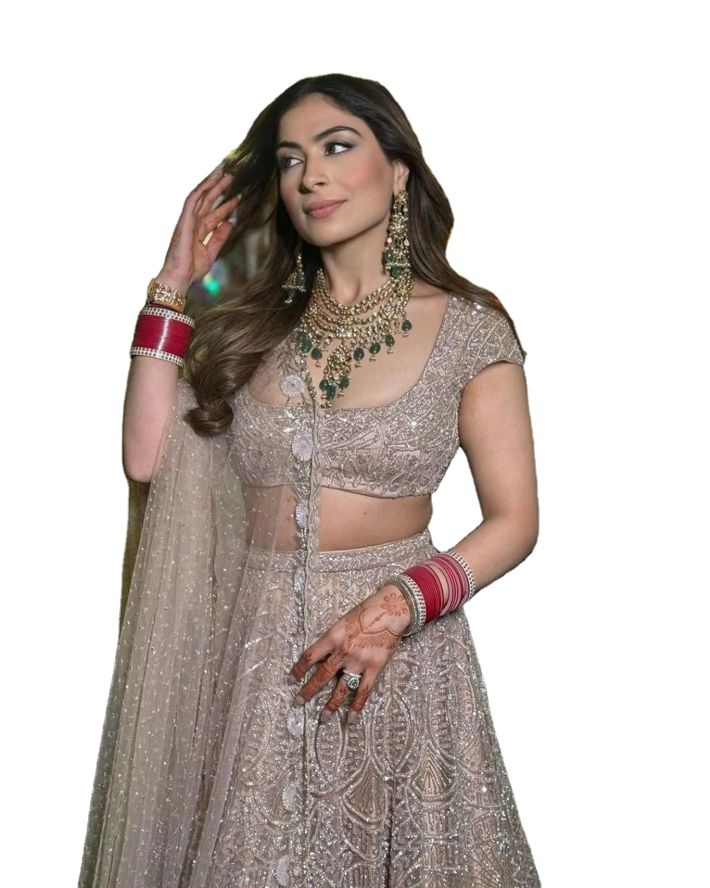 Heavy Embroidery Multi Coding And Diamond Work Modern Look Traditional Un Stitch Lahenga Choli At Wholesale Factor