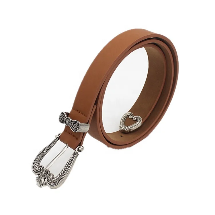 High quality ladies belt fashion retro vintage pu leather belt women wholesale