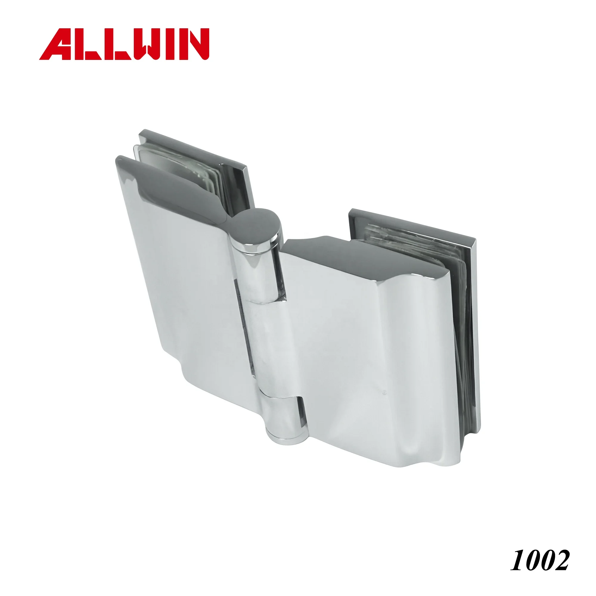 Modern 180 Degree Glass Door Hinges round Shape Brass Material