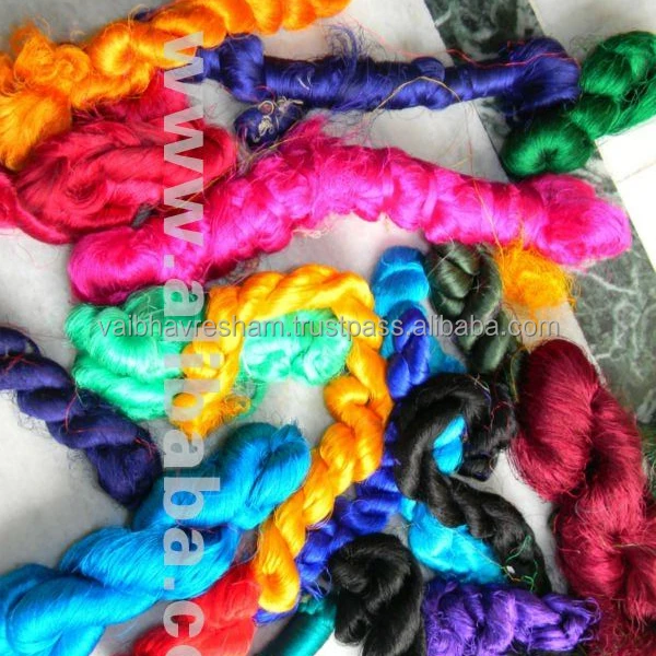 Recycled Silk Fiber Premium Quality Handmade Silk Fibre Yarn For Export