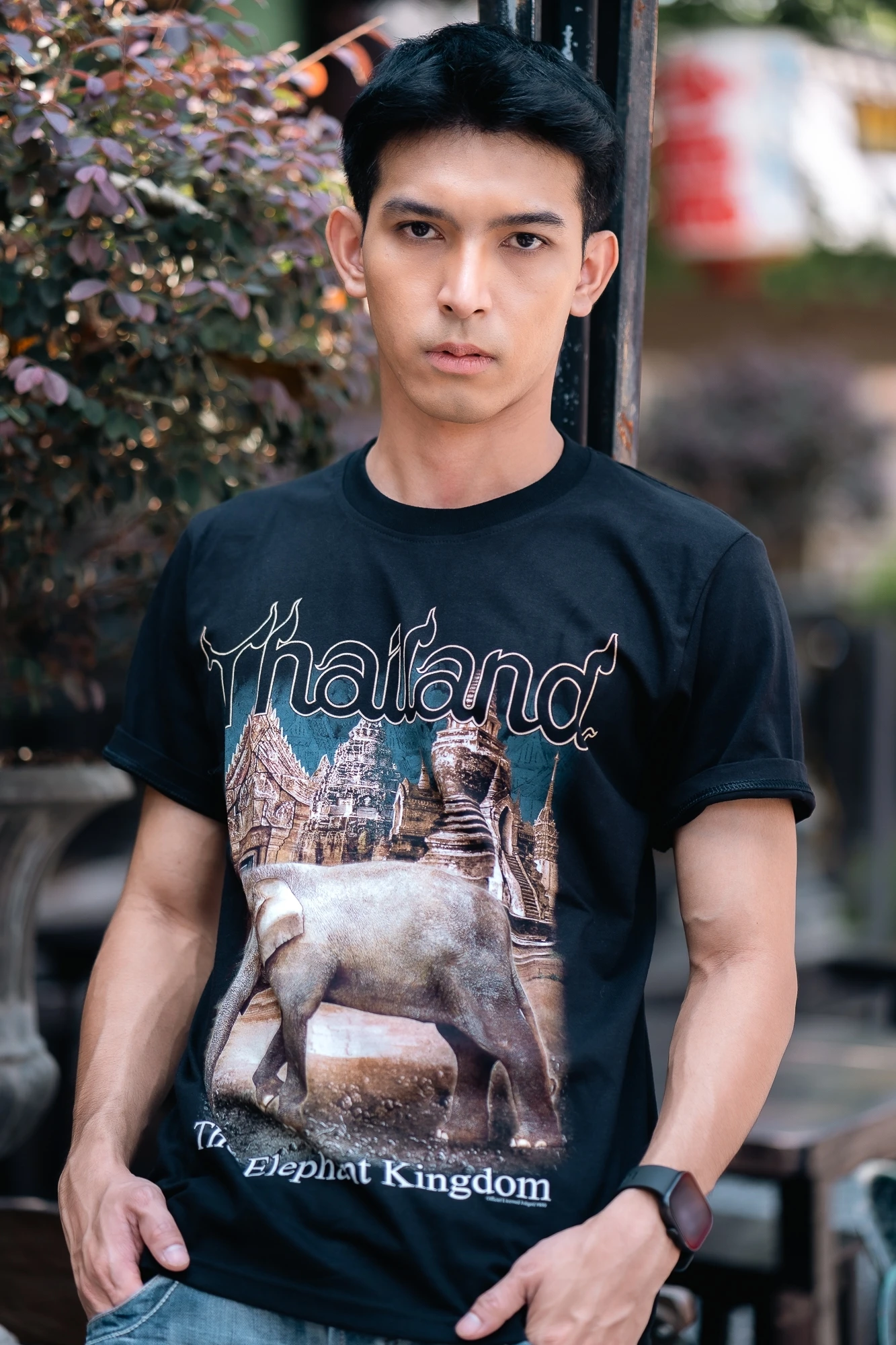XL Elephant Kingdom JD T-shirt 100% Cotton Premium Quality Breathable Casual Style OEM Custom Original Graphic Printed Plus Size
