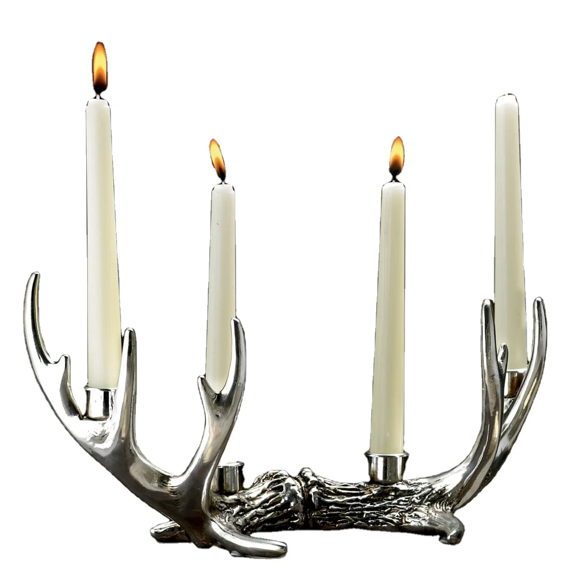 Designer Aluminium Deer Antler Candle Stand Home Decoration