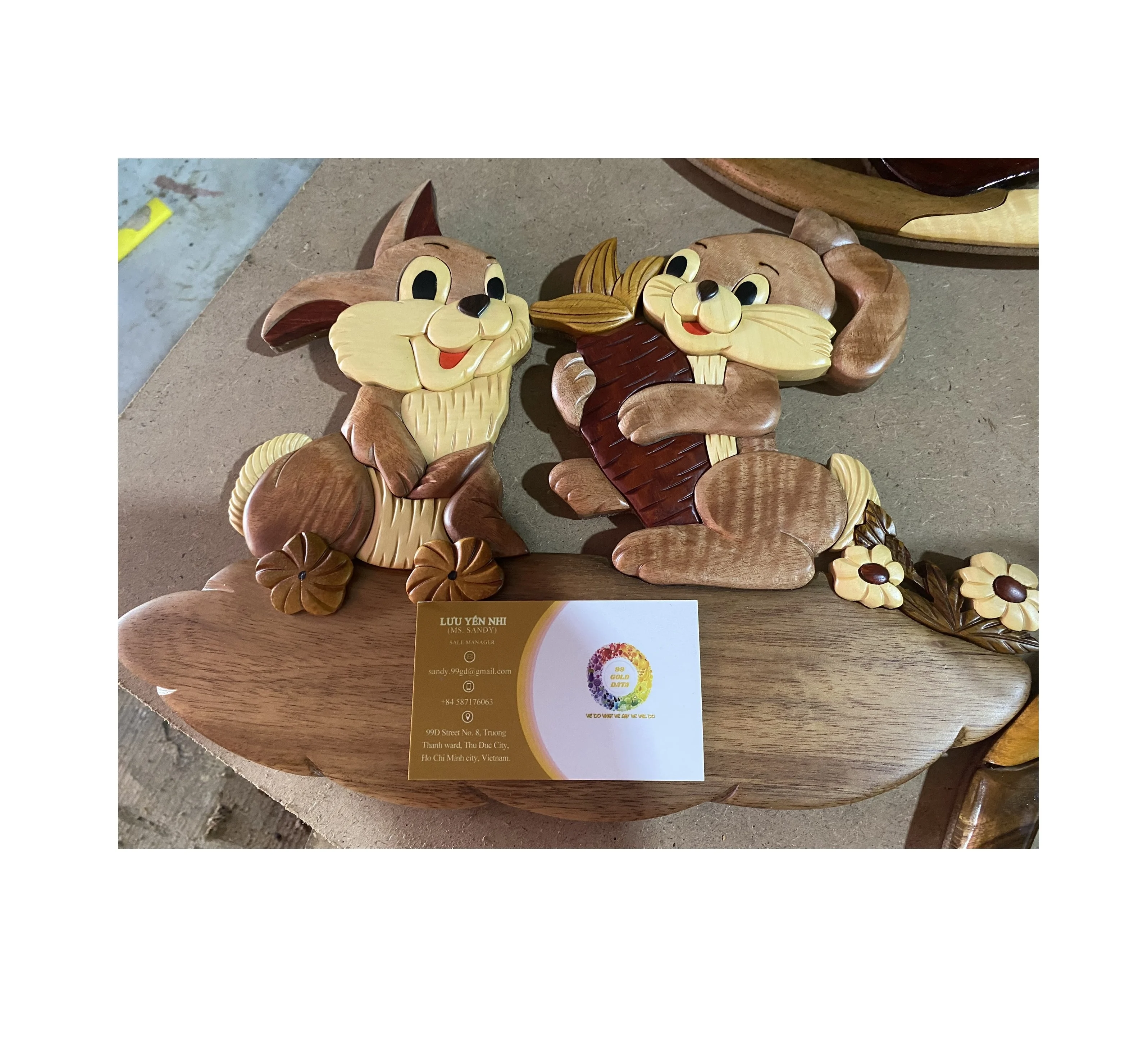 Vietnam bulk Handmade Children Wooden Door Plaque | Wooden wall art with name intarsia Handmade wood intarsia nameplates