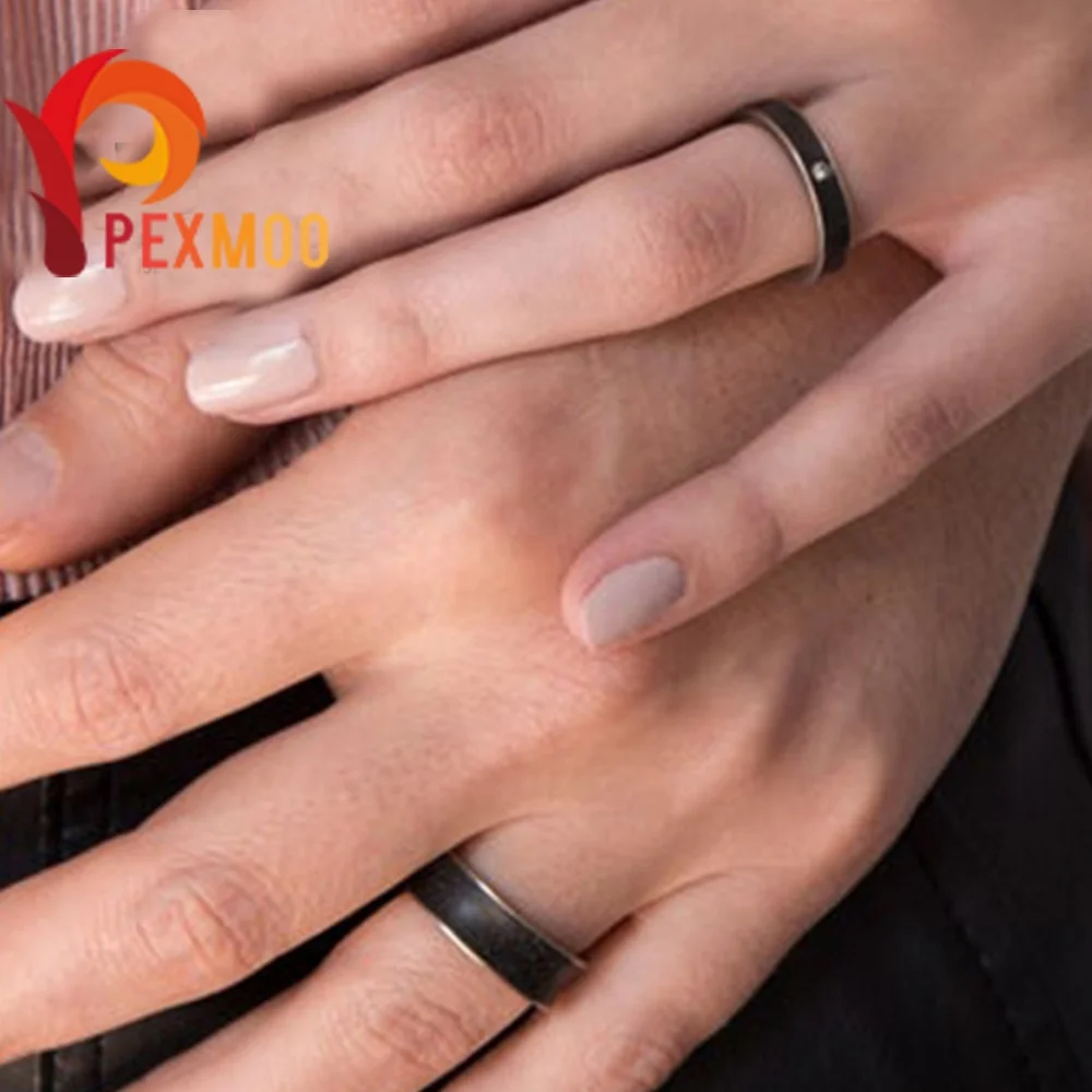 Оптовая продажа Pexmoo! Кольцо ручной работы Mokume Gane с матовой отделкой-медь латунь и серебристый
