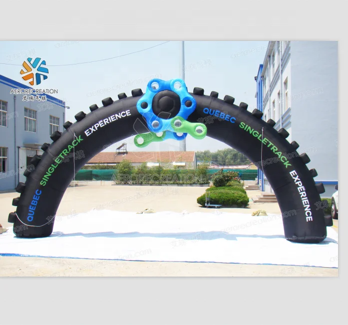 Factory Directly Customized Inflatable Adverting Arch for Events Giant 4m Height Continuous Inflatable Arch Tire