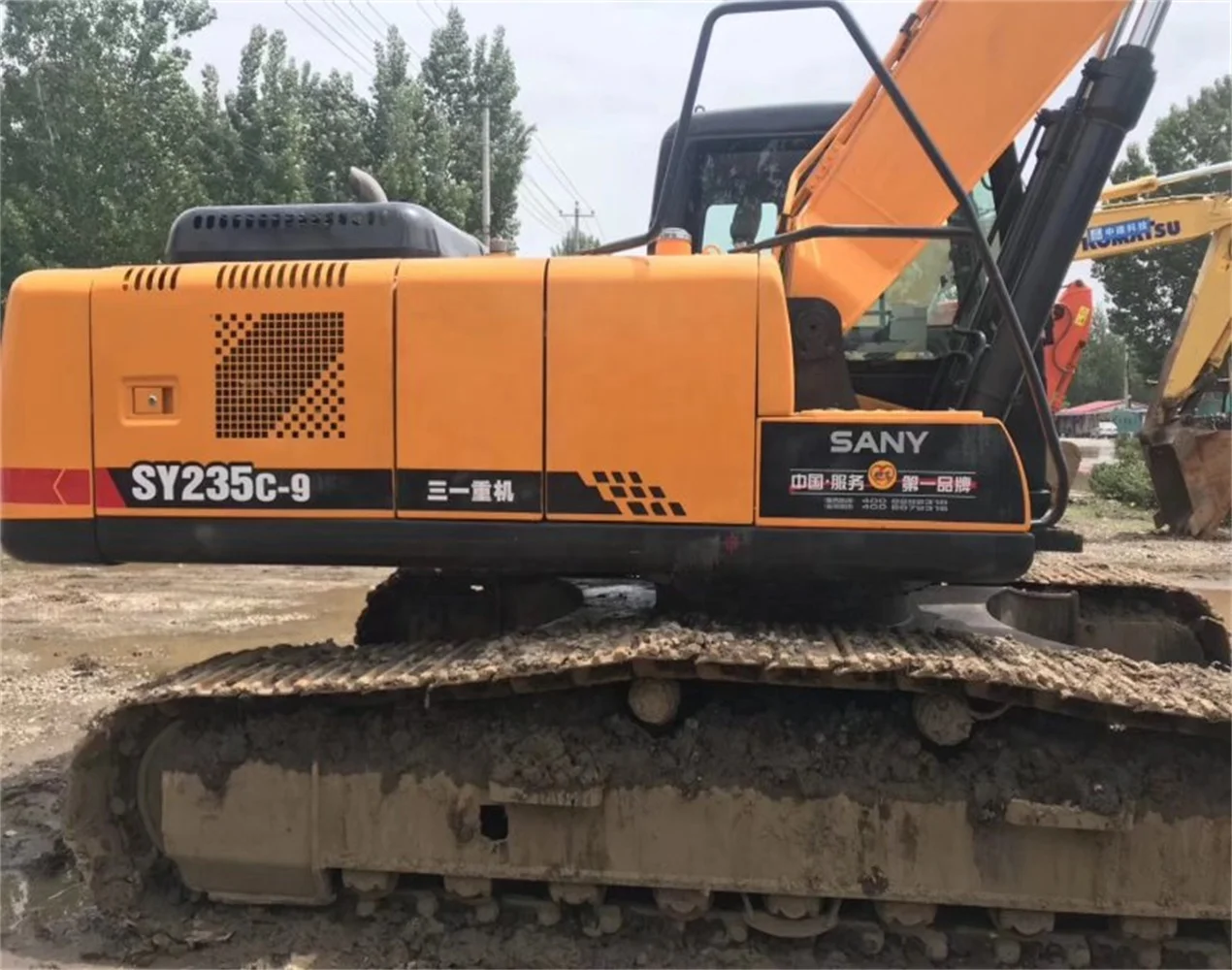 Used Heavy Duty Sany Sy135 Sy235 Hydraulic Crawler Excavator for construction