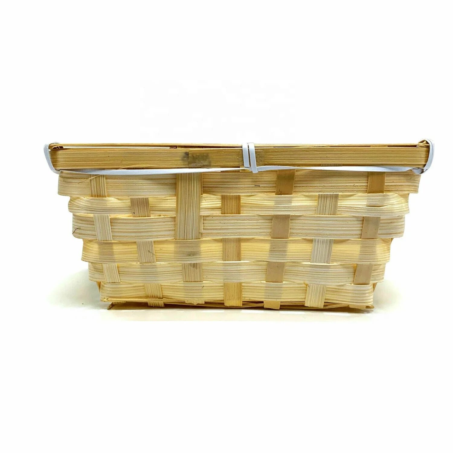 Handmade Rectangle Cheap Packing Bamboo Basket For Gift  weaving Tray Cheap Bamboo Woven Storage Basket Small Storage Basket