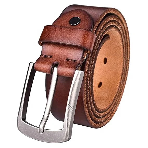 Full Grain Hot sale Fashion Casual belt Adjustable Alloy Buckle Genuine Leather Belt For Man