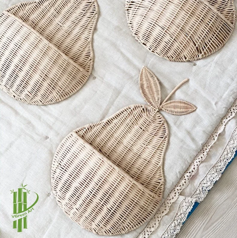 Декор для детской комнаты Бамбуковая ротанговая настенная подвесная корзина грушевидные цветочные горшки и кастрюли декор детей домашний