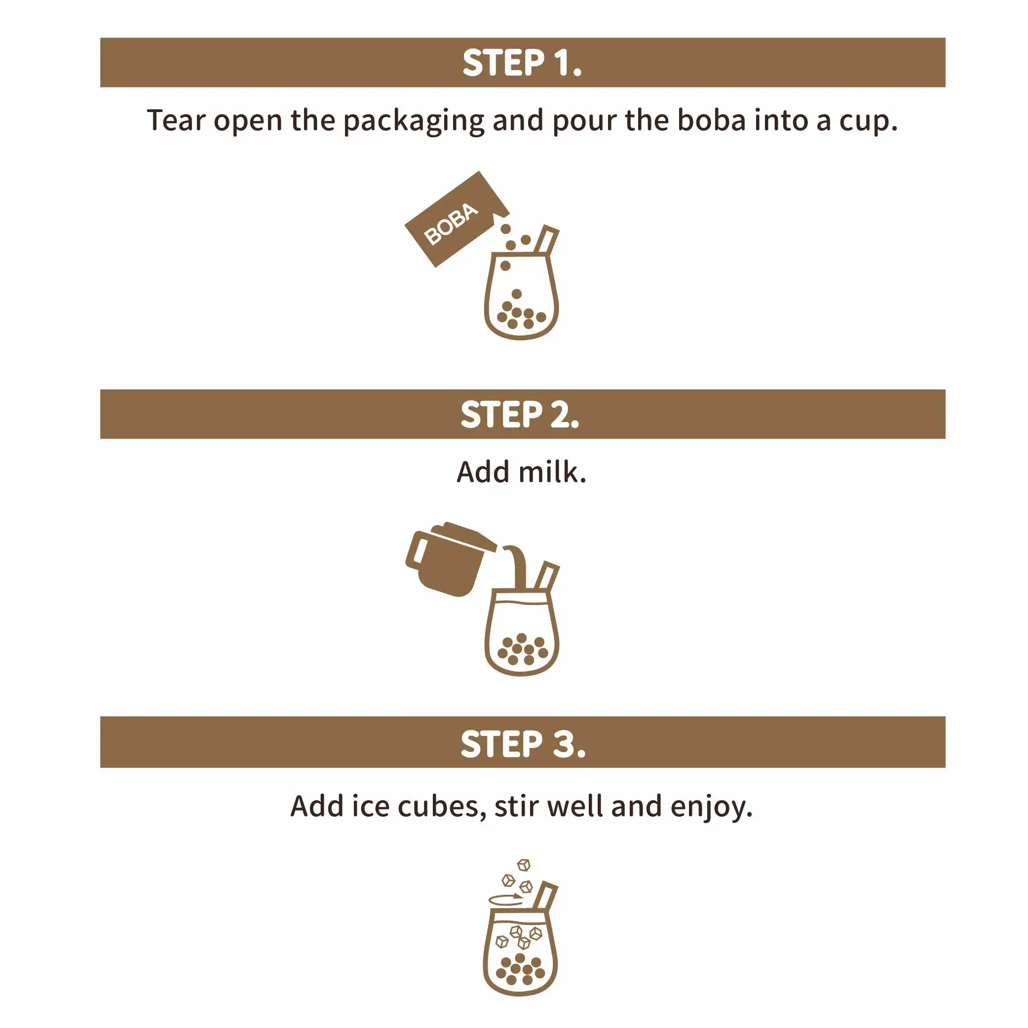 75 г готовых к употреблению десертных без консервантов ароматизаторов чая Boba Bubble