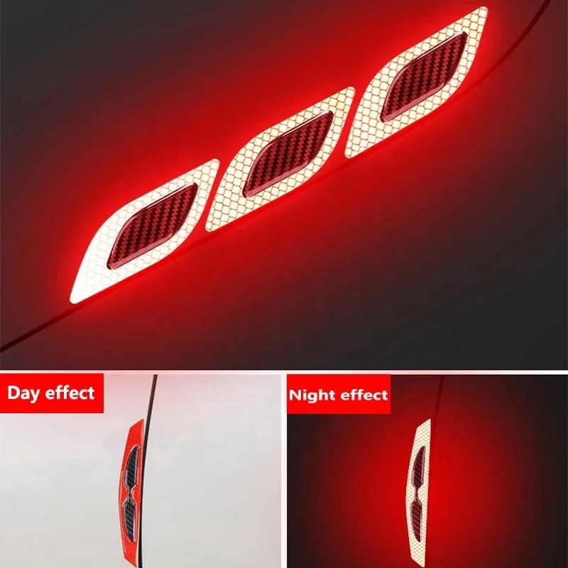 Car Stickers Reflective Arrow Sign Tape Warning Safety Auto Stickers Decal