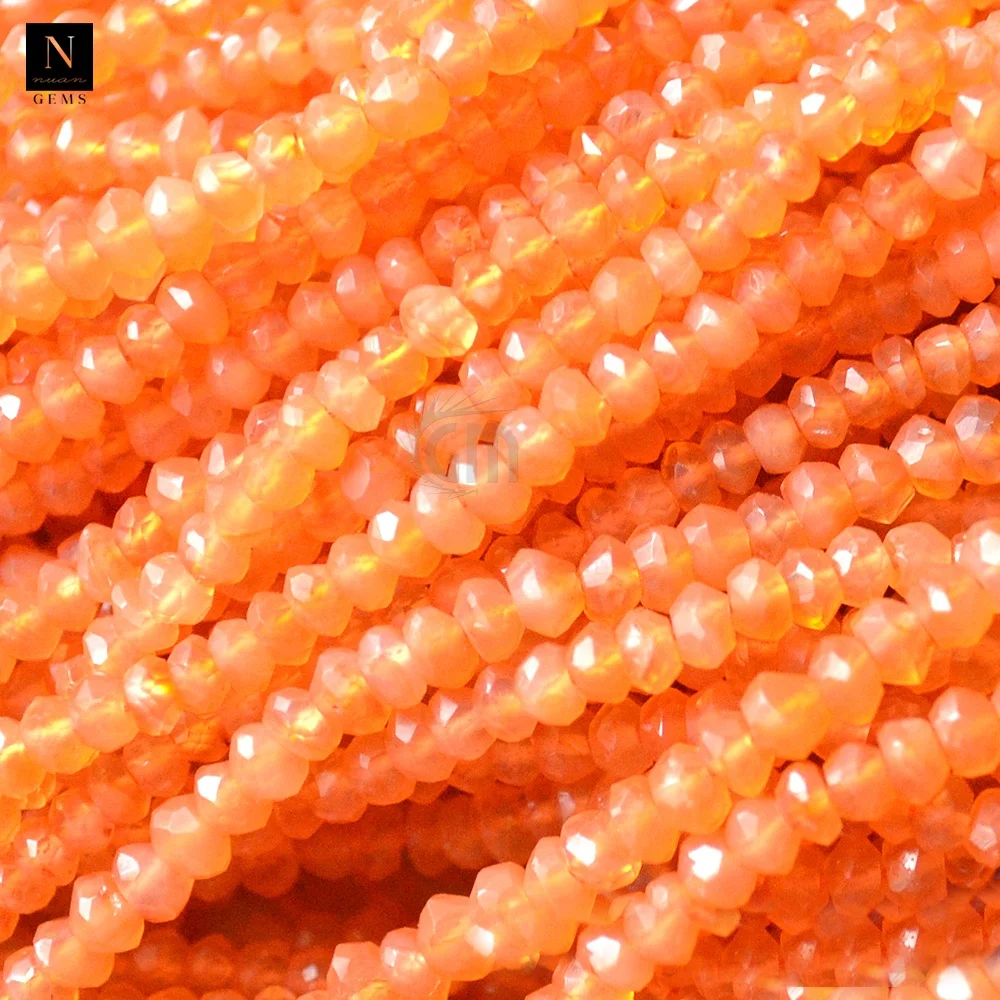 Round Carnelian Gemstone Rondelle Gemstone Beads Wholesale