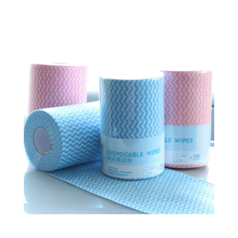 Strong quick drying Disposable kitchen cleaning nonwoven viscose dish towels counter cloth duster
