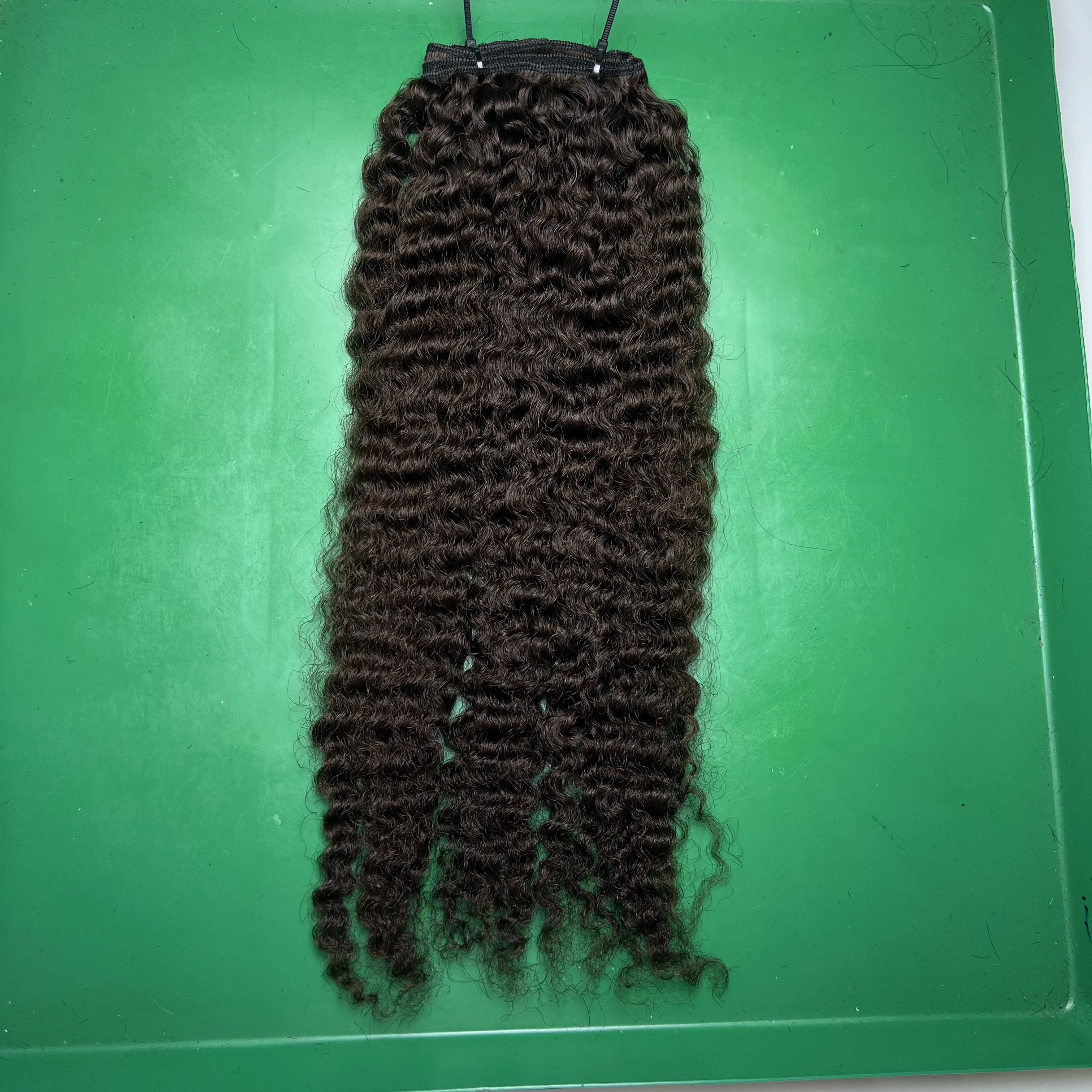 10A Standard Virgin Brazilian Full Cuticle Aligned aw Hair Black Burmese Curly Weft Machine Double Drawn Bundle From Qhair