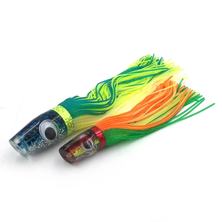 OEM slant Resin Head Saltwater Trolling Fishing Lures Sea Swim Bait for Big Game Marlin Tuna Mahi Wahoo fishing tackle