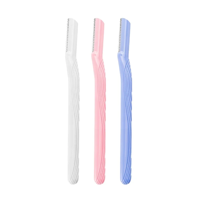 Hot Sell Portable Women Eyebrow Razor Stainless Steel Blades Facial Eyebrow Hair Trimmer Razor Face Eyebrow Shaver