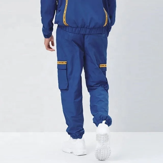 wholesale custom cheap men tracksuit high quality windbreaker  tracksuits half zip hooded sweatsuit pullover men tracksuit