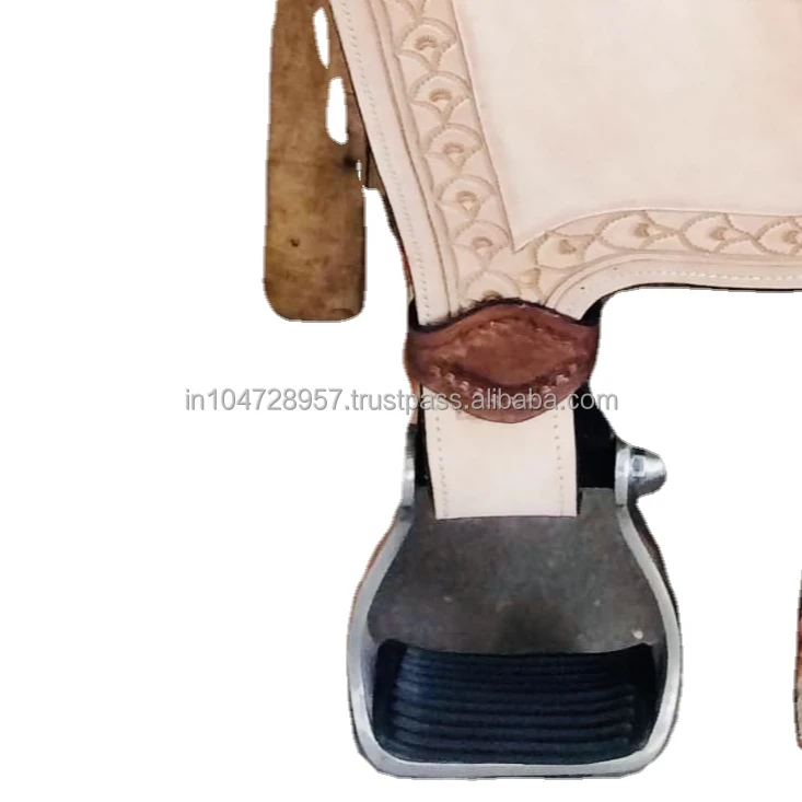 Top Quality Western Saddle Roughout Saddle With Hand Tooled And Carving Barrel Racer Saddle