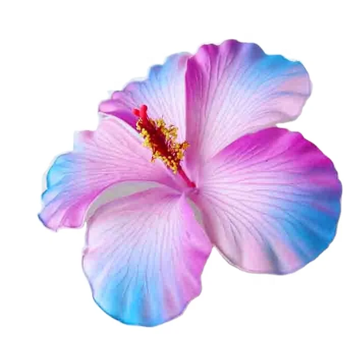 Hot Selling of All Time  Fashion Accessories Handmade EVA foam hawaiian hibiscus flower with special/Unique tattoo pattern print