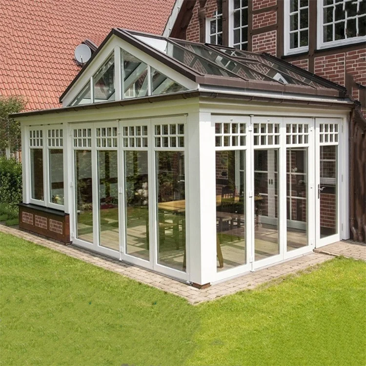 Sun Glass Room Prefab Winter Sun Room Aluminum Glass Pavilion For Rest Sun Room Glass House Outdoor Aluminium