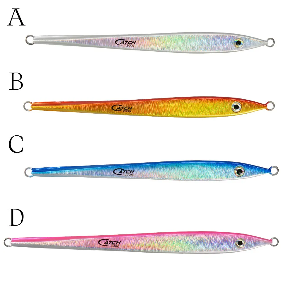 80g 100g 150g 200g 300g 350g Saltwater Fishing Fast Vertical Sinking Jig Lure Deep Sea Glow Metal Jigs