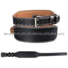 High Quality Gym Belt Custom Logo Back Support Fitness Bodybuilding Leather Weight Lifting Belt Hot Cowhide Leather Belt