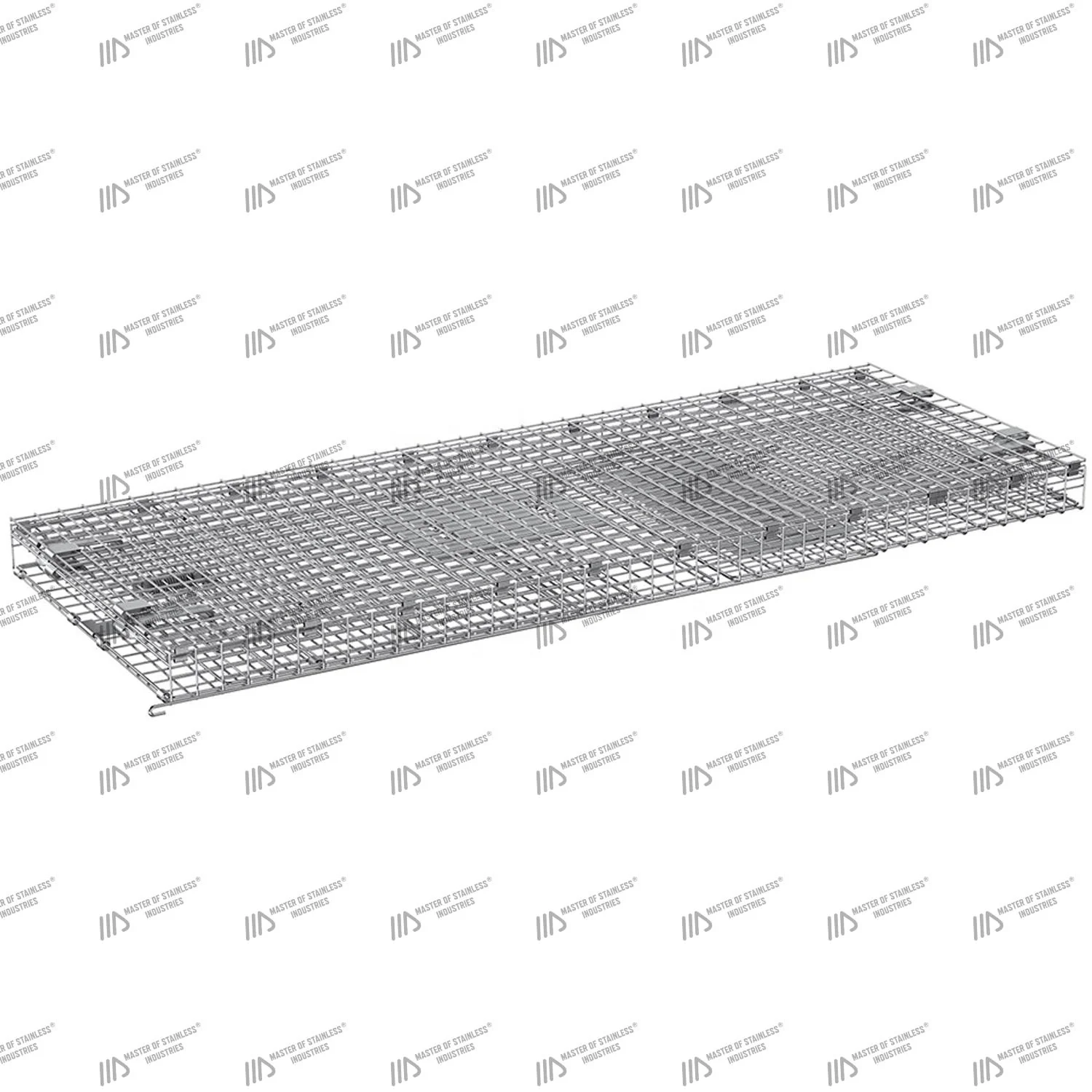 Складная Высококачественная клетка-ловушка для кошек 79x29x32 оцинкованная стальная Автоматическая ловушка животных оборудование контроля