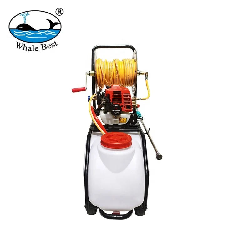 trolley gasoline engine power sprayer with gun
