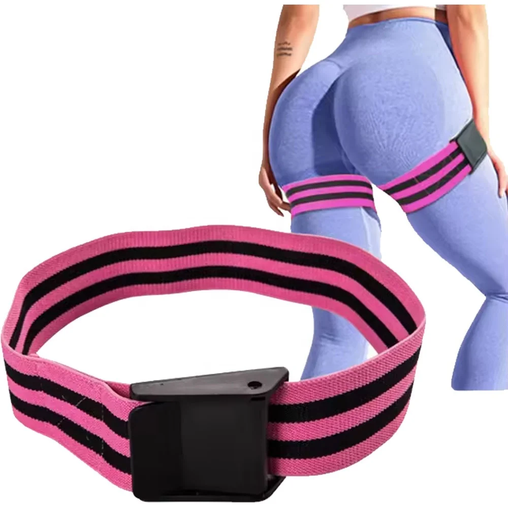 Comfortable BFR Blood Flow Restriction Training Bands Latex Loop Weightlifting Equipment with Plastic Buckle