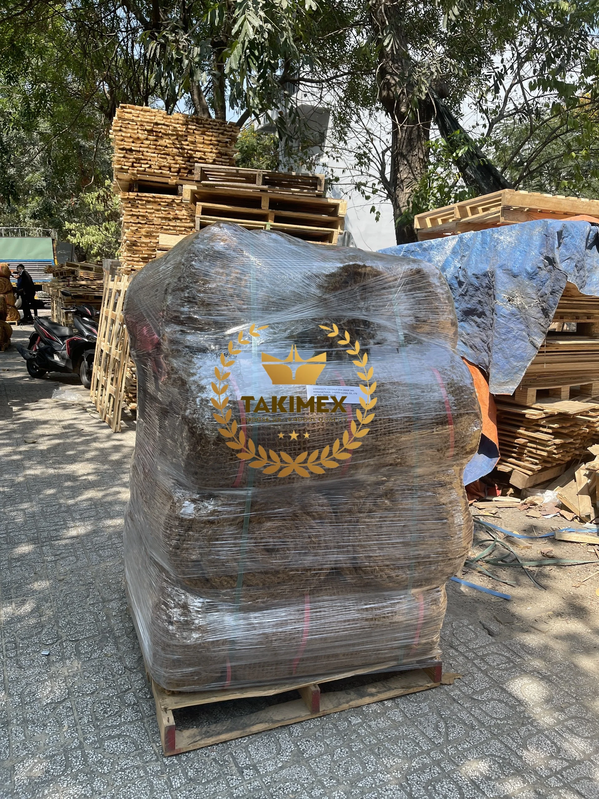 ARTISTICS COCONUT FIBER COIR SHADE SAIL - NATURAL COCONUT FIBER SHADE SAIL - SHADE SAIL FOR CAFES RESTAURANTS RESORT BEACH