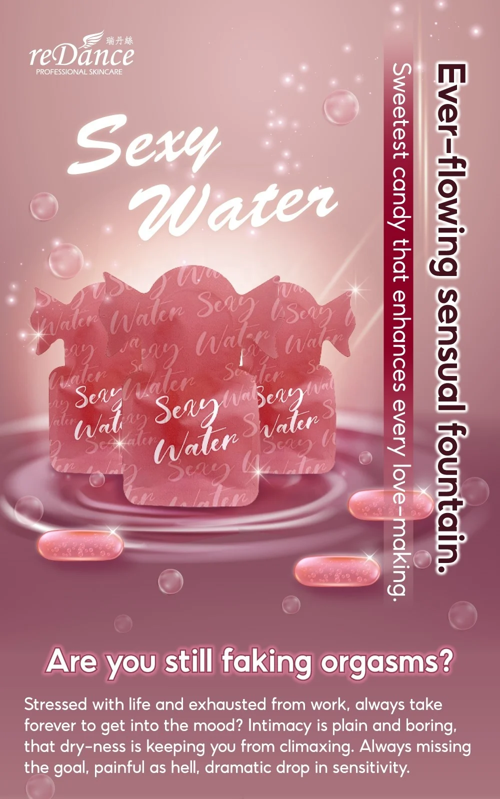 Silicone-Based Rose Flavored Lubricant Personal Lube For Men Women And Couples