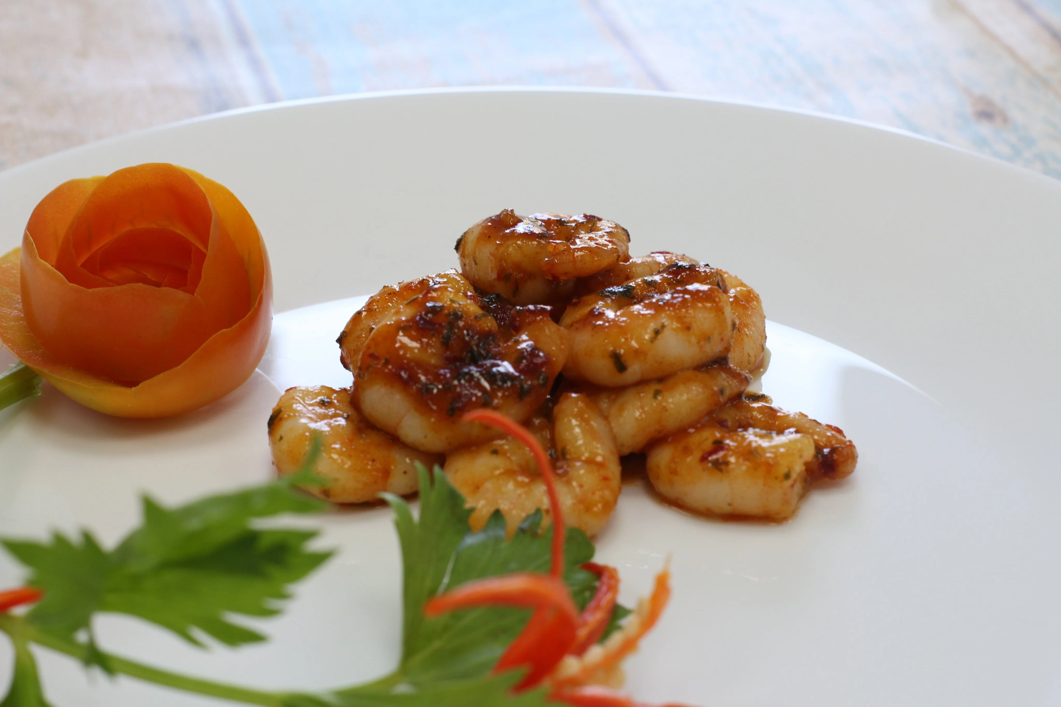Best quality frozen mango chilli coconut marinated vannamei shrimp