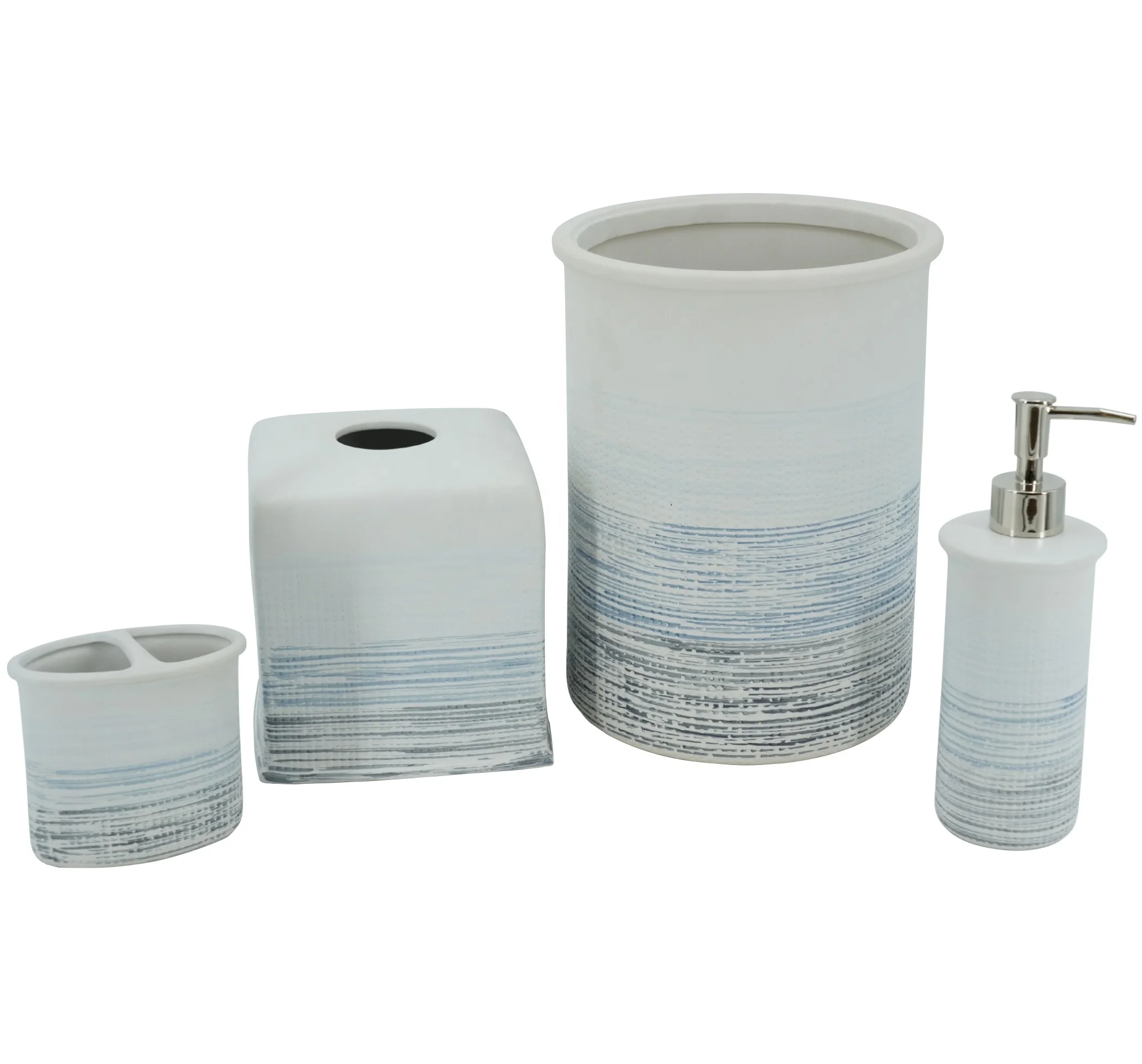 Simple style Stoneware  Bathroom Accessories sets