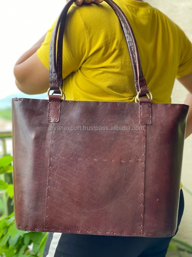 Leather Tote Bag Handmade Leather Large Size Tote Bag Gorgeous Handbag Hot Selling Leather Bag