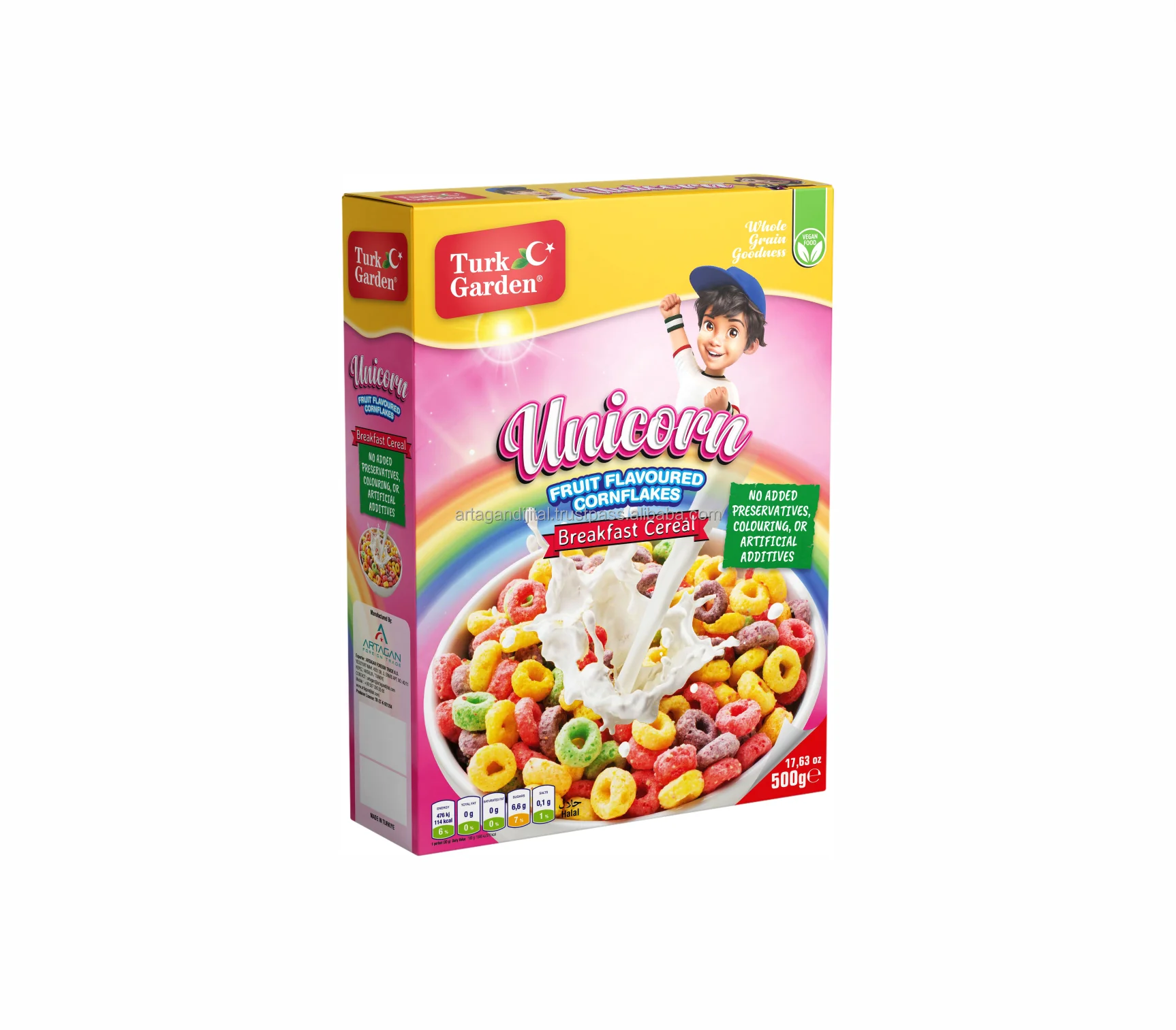 High Quality Corn Flakes Organic Corn Flakes Best Option and Health Choco Balls from Turkey Best Option and Healty Fruity Rings