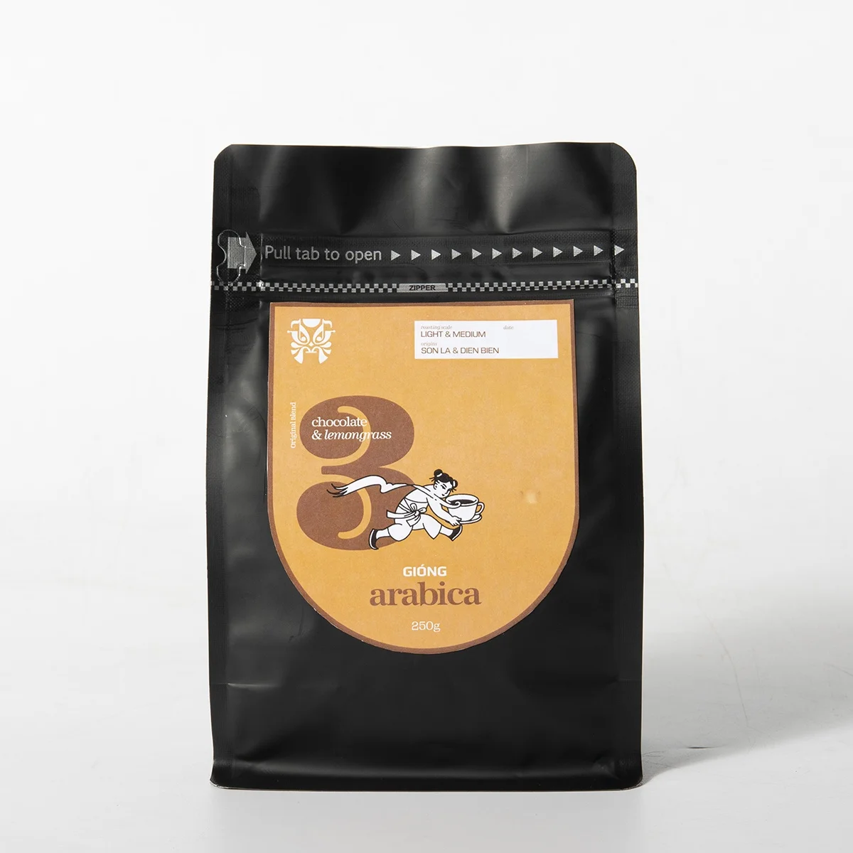 Новый продукт, смесь Giong 3, освежающий кофе, шоколад и Лемонграсс, Арабика, жареные целые зерна, кофейные зерна