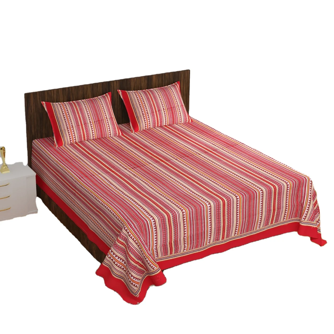 Factory direct sale low price bedsheets sets digital printed queen size 100% cotton bed sheets