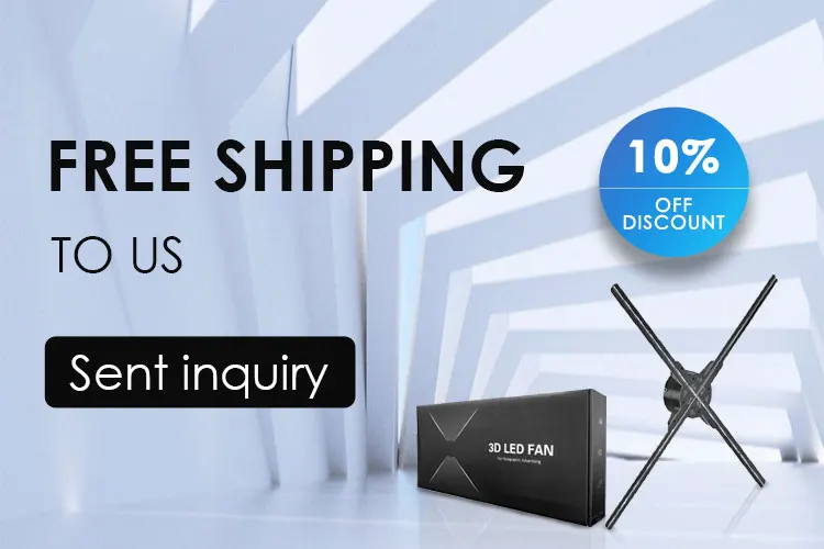 Ventiladores Holograficos High resolution 75cm Cloud Control Splicing Wifi Holographic display Led Holograma 3D Hologram Fan