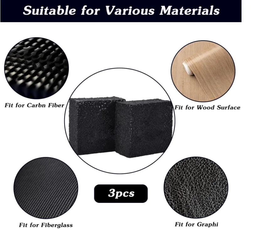 MOZKUIB Pickleball Paddle Eraser Carbon Fiber  Racket Dust Remover Rubber Bar Cleaner for Fast Residue