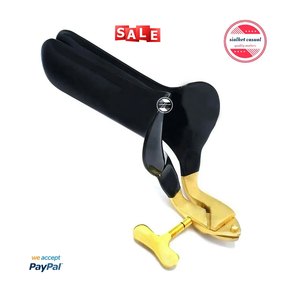 High Quality Free Sample Collin Vaginal Speculum Large Black Coated Surgical Vaginal Speculum Birth Control