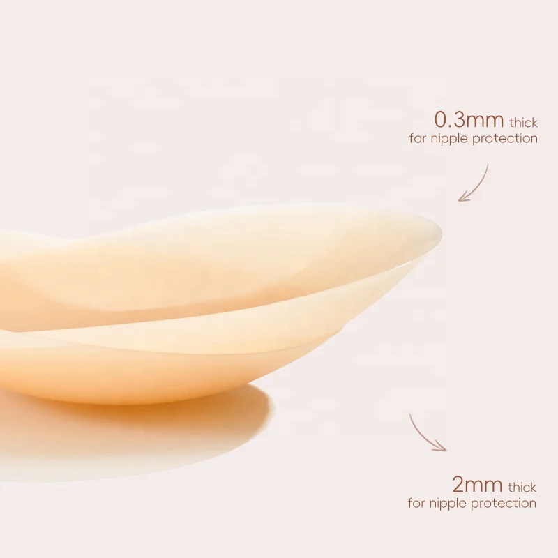 Seamless Solid Silicone Nipple Covers with Strong Adhesion for Women Daily Use