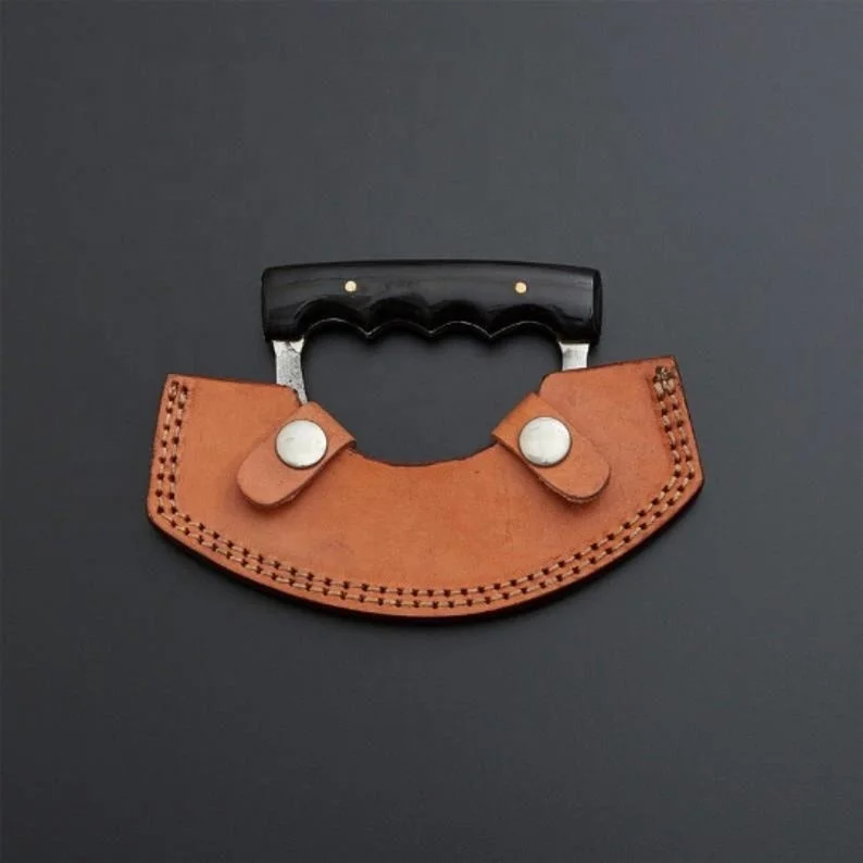 Нож для резки пиццы из дамасской стали