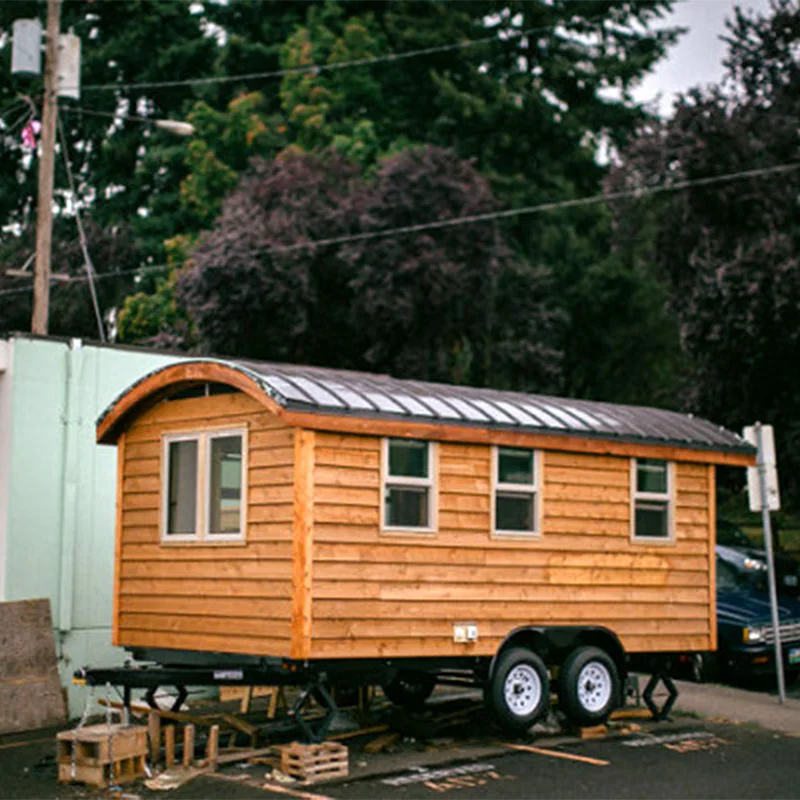 Modern House Trailer Mini Houses Prefabricated Cabin Tiny Home on Wheelsy Wheels Motor Rv Off-road caravan