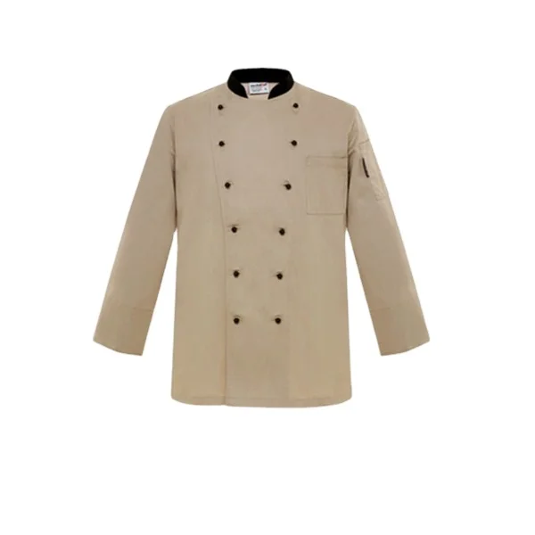 OEM Design Custom Polyester Restaurant Unisex Uniforms Hotel Chef Coats Unisex Middle Sleeve Kitchen Classic Men Waiter Jacket