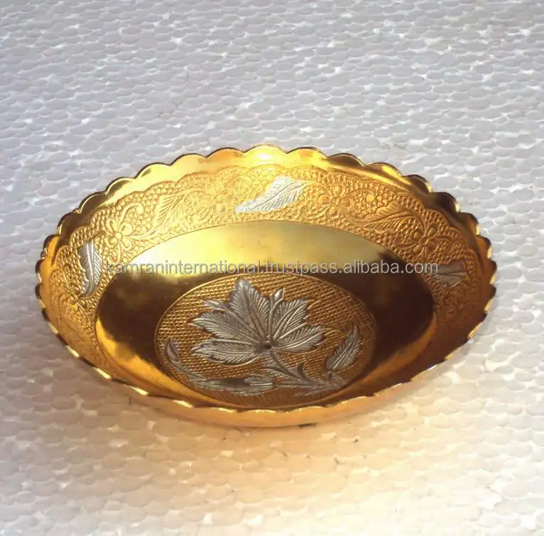 Brass fruit plate ,decorative plate, collectible plate,