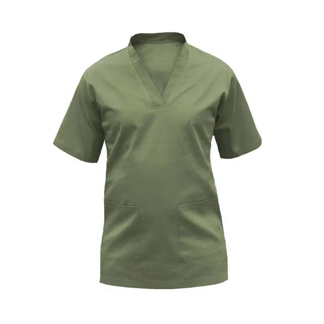 OEM ODM Fashionable Dentist Clinic Uniform Nursing High Quality Operation Theatre Gowns 100% Organic Cotton With GOTS Certified