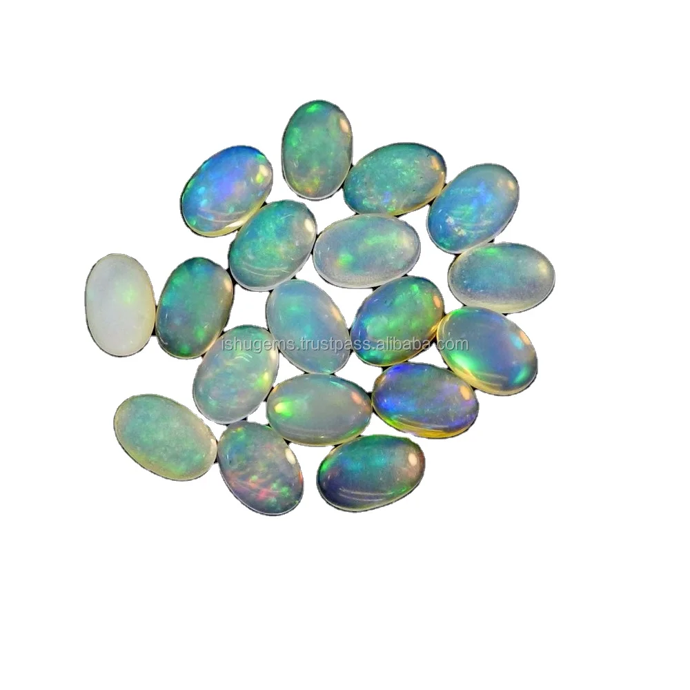 Ethiopian opal 6x4mm oval cabochon 0.20 cts loose gemstone for jewelry