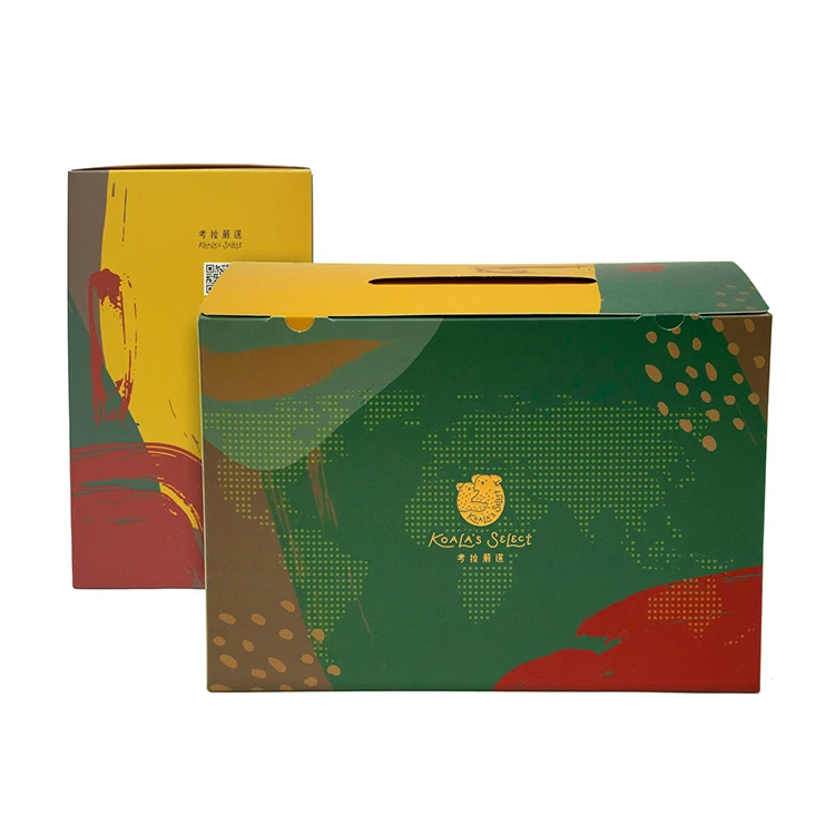 Wholesale food packaging box biscuit box Dessert container for candy chocolate paper box